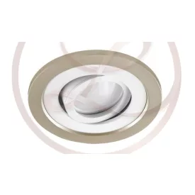   Strühm Borys kör alakú spot keret bézs/fehér GU10-es foglalattal