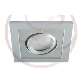   Strühm Borys négyzet alakú spot keret ezüst GU10-es foglalattal