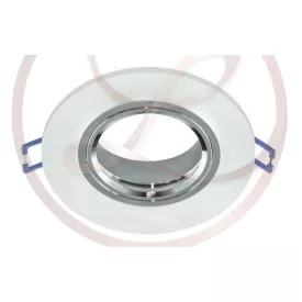   Strühm Selena kör alakú spot keret matt üveg/króm GU10/MR16-os foglalattal