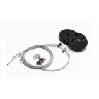 Strühm Flara 45 W-os natúr fehér fekete függesztett lámpa