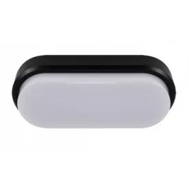   Strühm Aron 18 W-os natúr fehér fekete mennyezeti lámpa IP65-ös védettségű