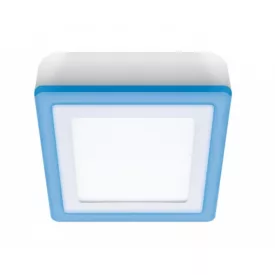   Strühm Alden 6W+3W-os 145x145 szögletes natúr fehér mennyezeti lámpa IP42-es védettségű