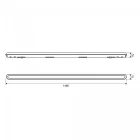 Videx BNWL05 LED Összeköthető Lineáris Világítás 50W, IP65, 1,5m, 8000lm