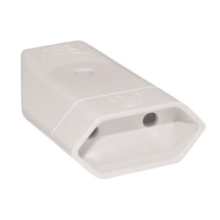 2 pólusú aljzat 2,5A 220-240V, érintésvédelemmel