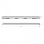 Videx BNWL05 LED Összeköthető Lineáris Világítás 36W, IP65, 1,2m, 5760lm