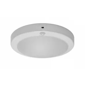   Strühm Lopez 18 W-os ø240 mm kerek natúr fehér mozgásérzékelős mennyezeti lámpa IP42-es védettségű