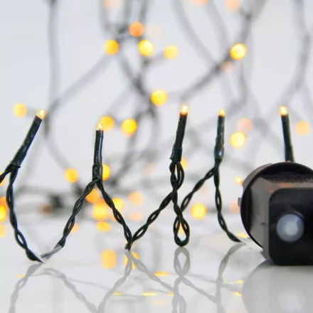 Eurolamp 37,95m-es LED fényfüzér, meleg fehér, programozható, IP44