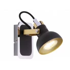 Strühm Mario fekete fali lámpa GU10-es foglalattal