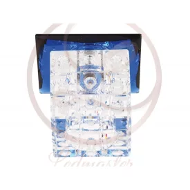   Strühm Lilyum kék szögletes süllyesztett lámpatest G4-es foglalattal