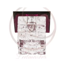   Strühm Lilyum lila szögletes süllyesztett lámpatest G4-es foglalattal