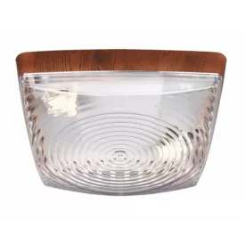   Strühm Square 252x252 szögletes mahagóni mennyezeti lámpa E27-es foglalattal