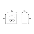 Strühm Gold Led fehér beltéri LED-es lépcsővilágítás mozgásérzékelős