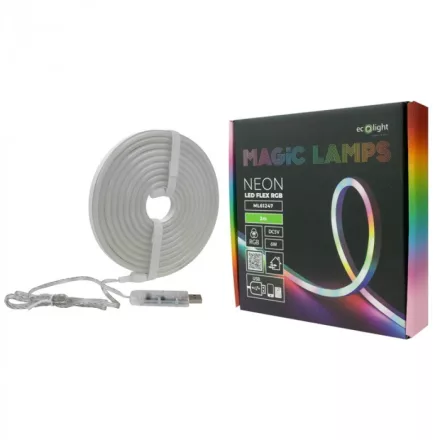 Neon RGB LED szalag DC5V USB /3m/