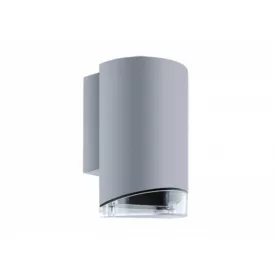   Strühm Kasjan 173x110 mm szürke ívelt oldalfali lámpa GU-10-es foglalattal