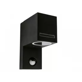   Strühm Forest mozgásérzékelős szögletes kültéri oldalfali lámpa GU10-es foglalattal