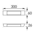 Strühm Bary Led 9 W-os natúr fehér konyhapult világítás