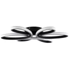 MasterLED Galaxis Virgo 77 W-os 58x10 cm fekete LED távirányítós mennyezeti lámpa