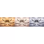 MasterLED Galaxis Virgo 77 W-os 58x10 cm fekete LED távirányítós mennyezeti lámpa