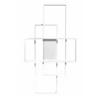 MasterLED Galaxis Hidra 126 W-os 90x50 cm fehér LED távirányítós mennyezeti lámpa