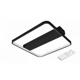   MasterLED Galaxis Centauri 40 W-os 42x40 cm fekete LED távirányítós mennyezeti lámpa