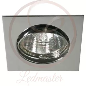   Kanlux Négyzet alakú spot keret króm MR16-os kerámia foglalattal