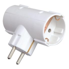 Földelt hálózati 2-es T-dugaljzat 16A 220-240V