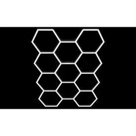 MasterLED Hexagon 11S LED lámpa 368W, 336x238cm szett 6500K
