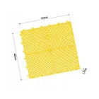 Moduláris garázspadló  polipropilén (PP) 40x40x1,8cm - sárga