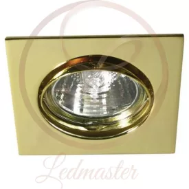   Kanlux Négyzet alakú spot keret arany GU10-es kerámia foglalattal