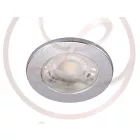 Strühm Fin Led IP44 3 W-os süllyesztett natúr fehér ezüst színű kör alakú LED-es mennyezetlámpa