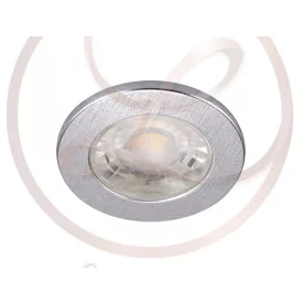   Strühm Fin Led IP44 3 W-os süllyesztett natúr fehér ezüst színű kör alakú LED-es mennyezetlámpa