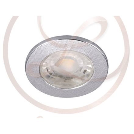 Strühm Fin Led IP44 3 W-os süllyesztett natúr fehér ezüst színű kör alakú LED-es mennyezetlámpa