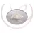 Strühm Fin Led IP44 3 W-os süllyesztett natúr fehér ezüst színű kör alakú LED-es mennyezetlámpa