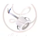 Strühm Fin Led IP44 3 W-os süllyesztett natúr fehér fehér színű kör alakú LED-es mennyezetlámpa