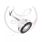 Strühm Fin Led IP44 3 W-os süllyesztett natúr fehér fekete színű kör alakú LED-es mennyezetlámpa