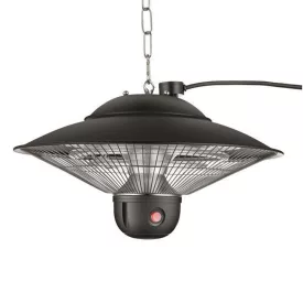   Eurolamp függesztett mennyezeti hősugárzó fekete, 2000W, IP24 távirányítóval
