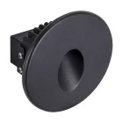 Strühm Azyl Led süllyesztett kör alakú natúr fehér fekete LED-es lépcsővilágítás