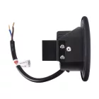 Strühm Azyl Led süllyesztett kör alakú natúr fehér fekete LED-es lépcsővilágítás