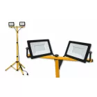 MasterLED Tiga 2x50 W-os hidegfehér LED reflektor dupla állvány