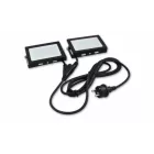 MasterLED Tiga 2x50 W-os hidegfehér LED reflektor dupla állvány