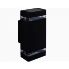 MasterLED Hana Kerti oldalfalra helyezhető RAL9005 mély fekete színű lámpa GU10-es foglalattal