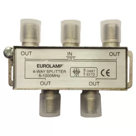 4-es TV antenna elosztó F csatlakozó