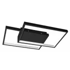 MasterLED Galaxis Polaris 45 W-os 42x30 cm fekete LED távirányítós mennyezeti lámpa