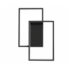 MasterLED Galaxis Polaris 45 W-os 42x30 cm fekete LED távirányítós mennyezeti lámpa