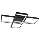 MasterLED Galaxis Orion 72 W-os 56x37 cm fekete LED távirányítós mennyezeti lámpa