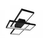 MasterLED Galaxis Orion 72 W-os 56x37 cm fekete LED távirányítós mennyezeti lámpa