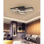 MasterLED Galaxis Orion 72 W-os 56x37 cm fekete LED távirányítós mennyezeti lámpa