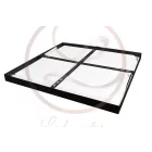 MasterLED 60 W-os szögletes 60x60 cm natúr fehér fekete keretes falon kívüli led panel