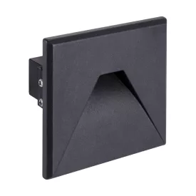   Strühm Kurs D Led süllyesztett négyzet alakú natúr fehér fekete LED-es lépcsővilágítás