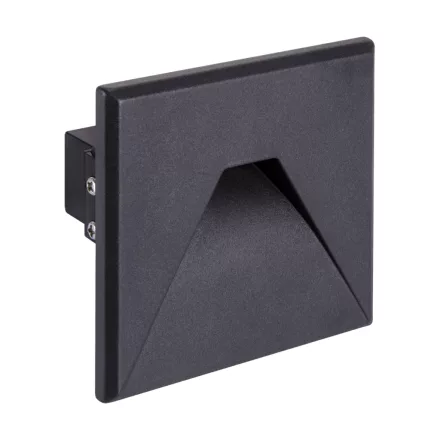 Strühm Kurs D Led süllyesztett négyzet alakú natúr fehér fekete LED-es lépcsővilágítás